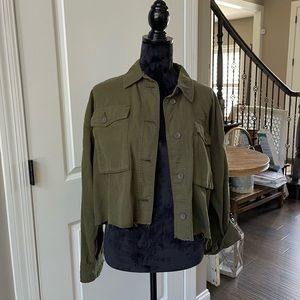 Top shop Olive Green Cropped Jacket